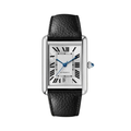 Classic Rectangular 38 – White Dial | Steel Case & Leather Strap