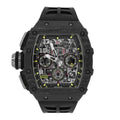 Skeleton Chronograph 44 – Carbon Pattern Dial | Carbon Case & Rubber Strap