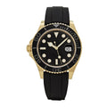 Sport 42 – Black Dial | Gold Tone Case & Rubber Strap