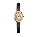 Classic Oval 28 – Ivory Dial | Gold Case & Leather Strap