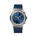 Chronograph 42 – Blue Dial | Titanium Case & Rubber Strap