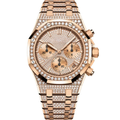 Chronograph 41 – Rose Gold Full Diamond | Bracelet