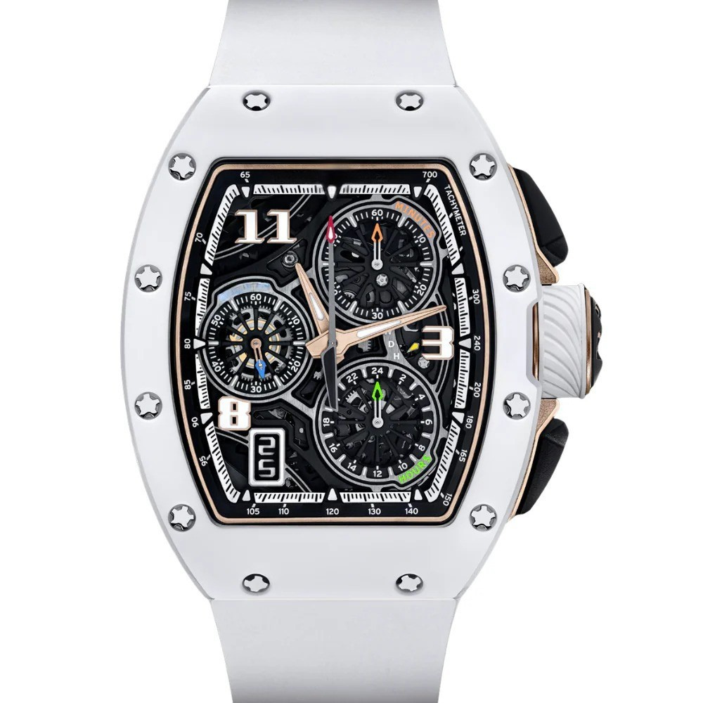 ChronoMaster Apex 44 – Openworked Chronograph Dial | White Case & White Rubber Strap