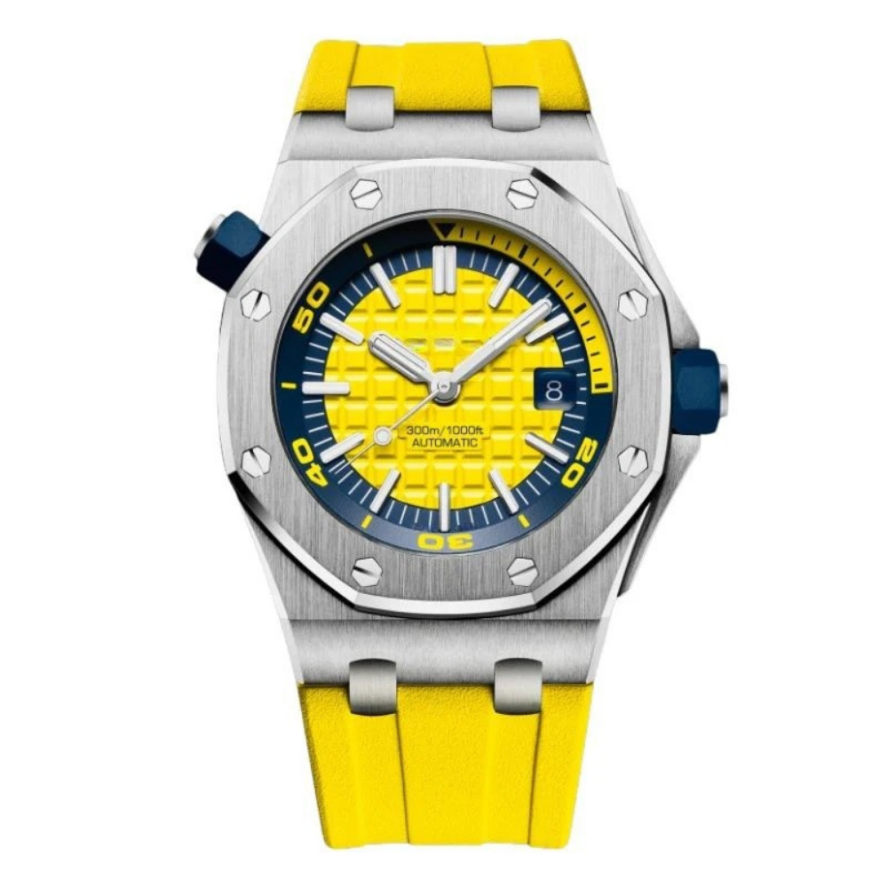 Sport Diver 42 – Yellow Dial | Steel Case & Rubber Strap